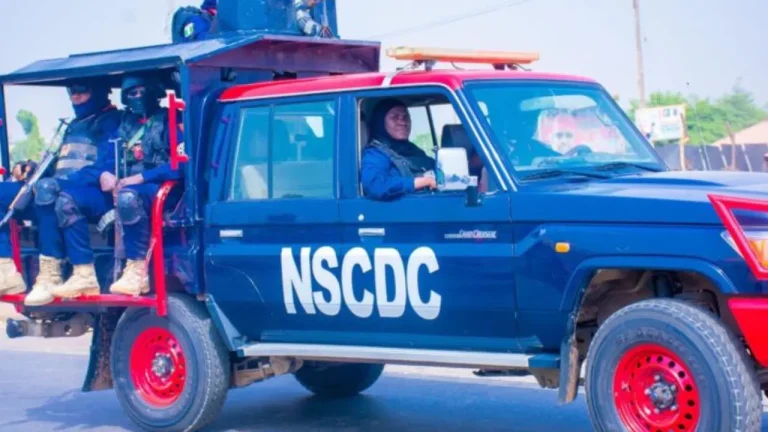 NSCDC Vehicle Accidentally Hits Female Officer During Abuja Drill